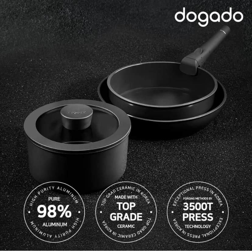 Ceramic Cookware Set with Detachable Handle - photo 2