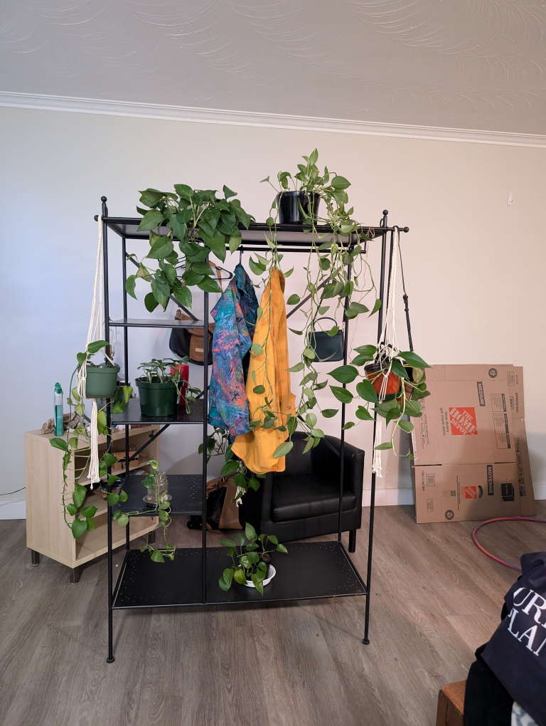 Black Metal Clothing rack - photo 5