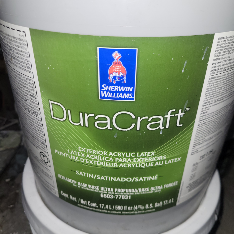 17.4L Sherwin-Williams Duracraft Exterior Acrylic Latex Paint