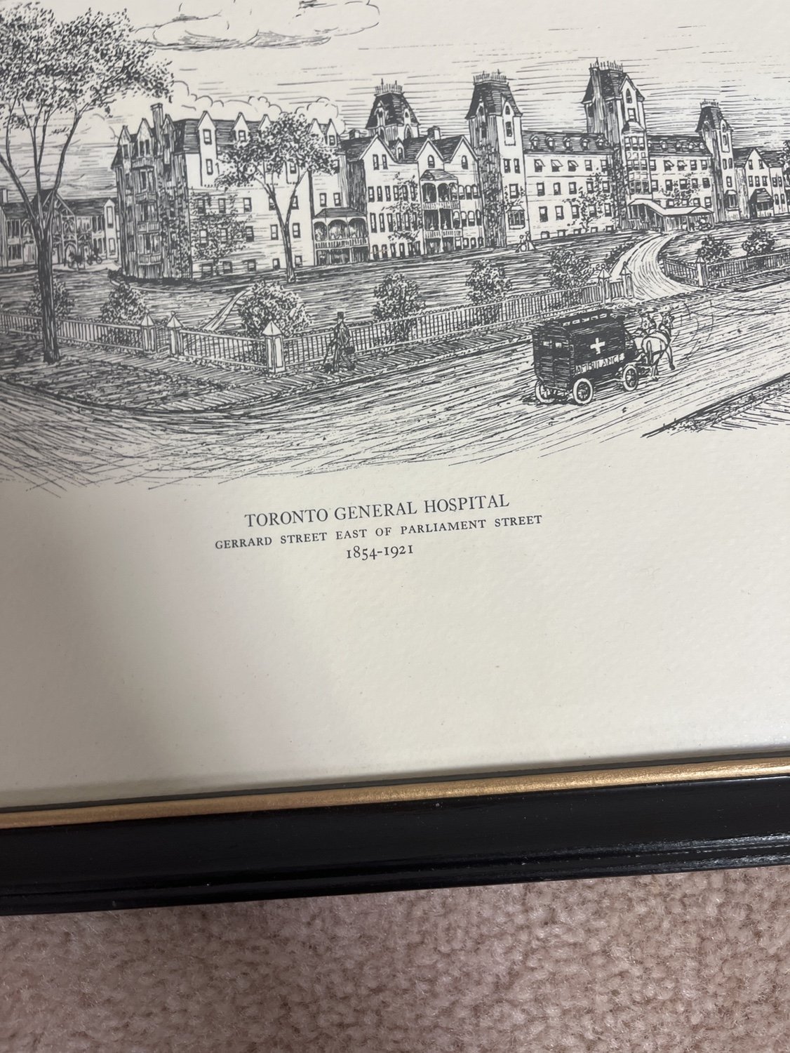 Toronto General Hospital Print 1964 J.C. Dutt - photo 2