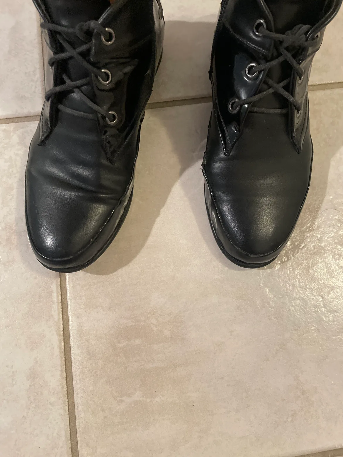 Black Patent Leather Ankle Boots image indicator(2)