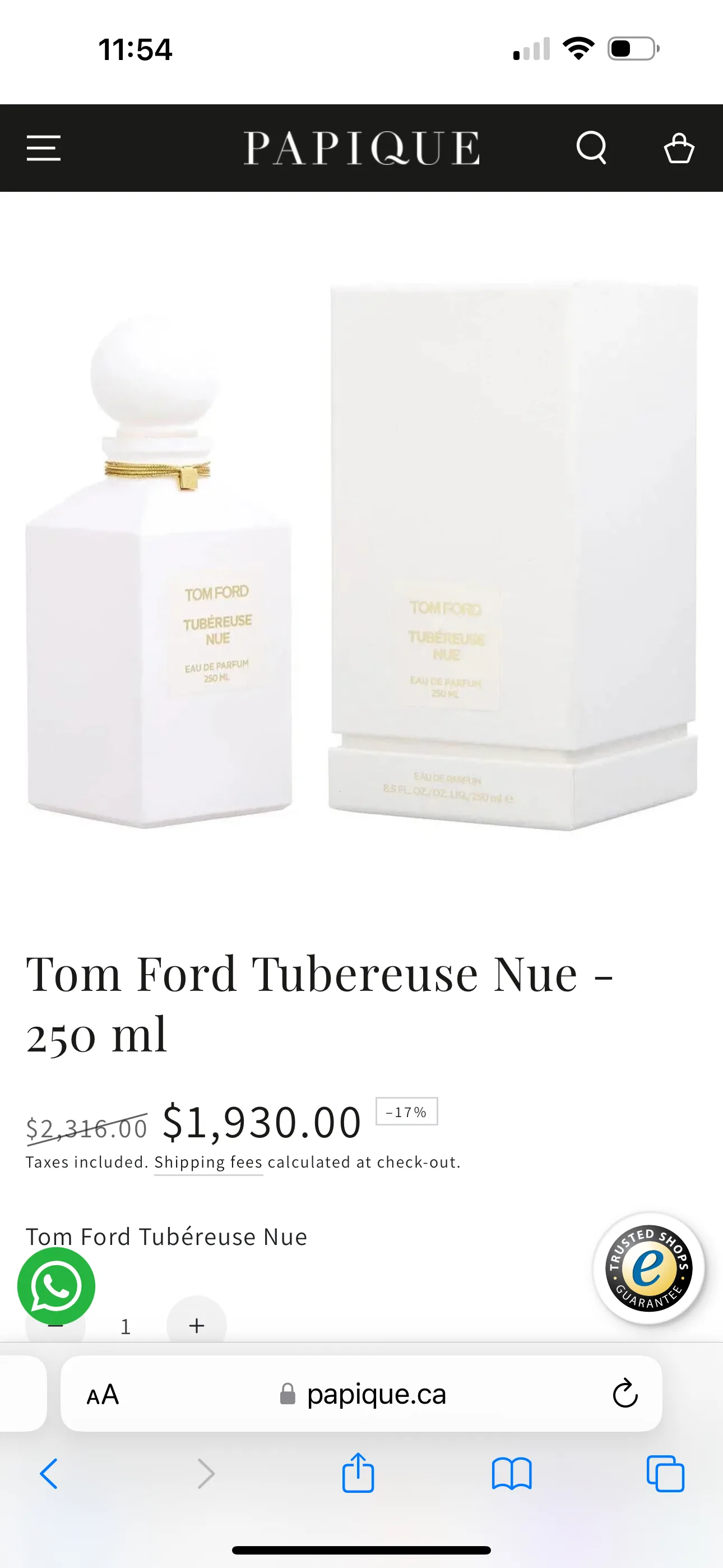Tom ford Tubereuse Nue 250 thumbnail