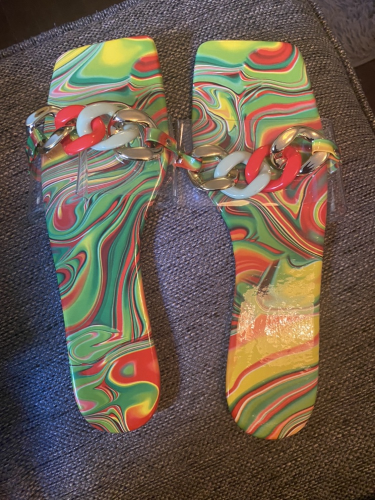 Colorful Chain Sandals - photo 2