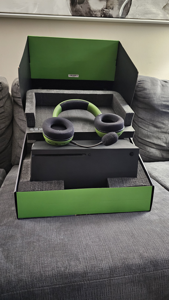 Xbox Series X Console with Razer headset