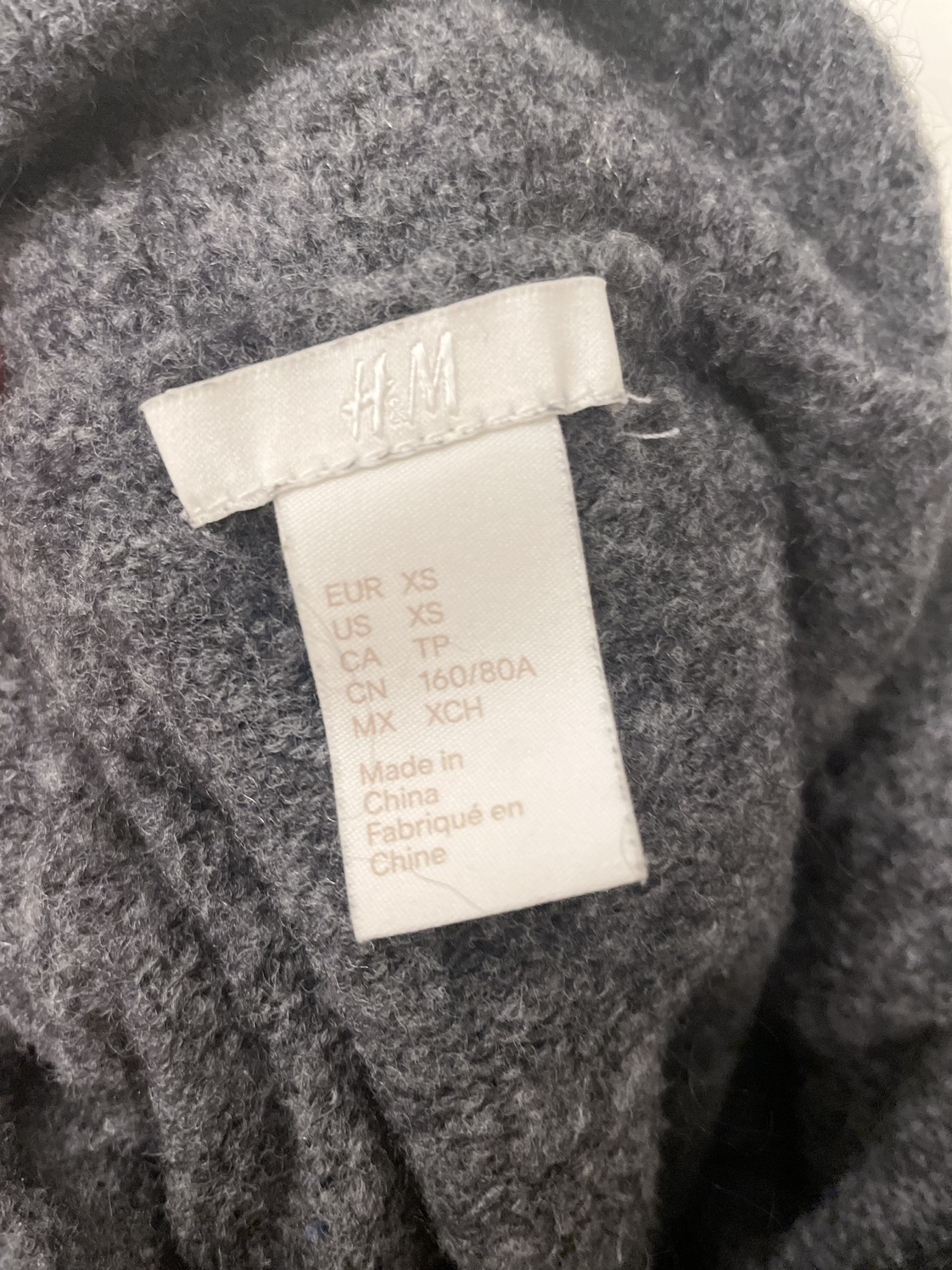 H&M Grey Off Shoulder/Cowl Neck Sweater - photo 2