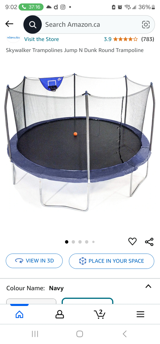 Box 1 of 3Brand New Skywalker 15FT Trampoline (Sealed Box)