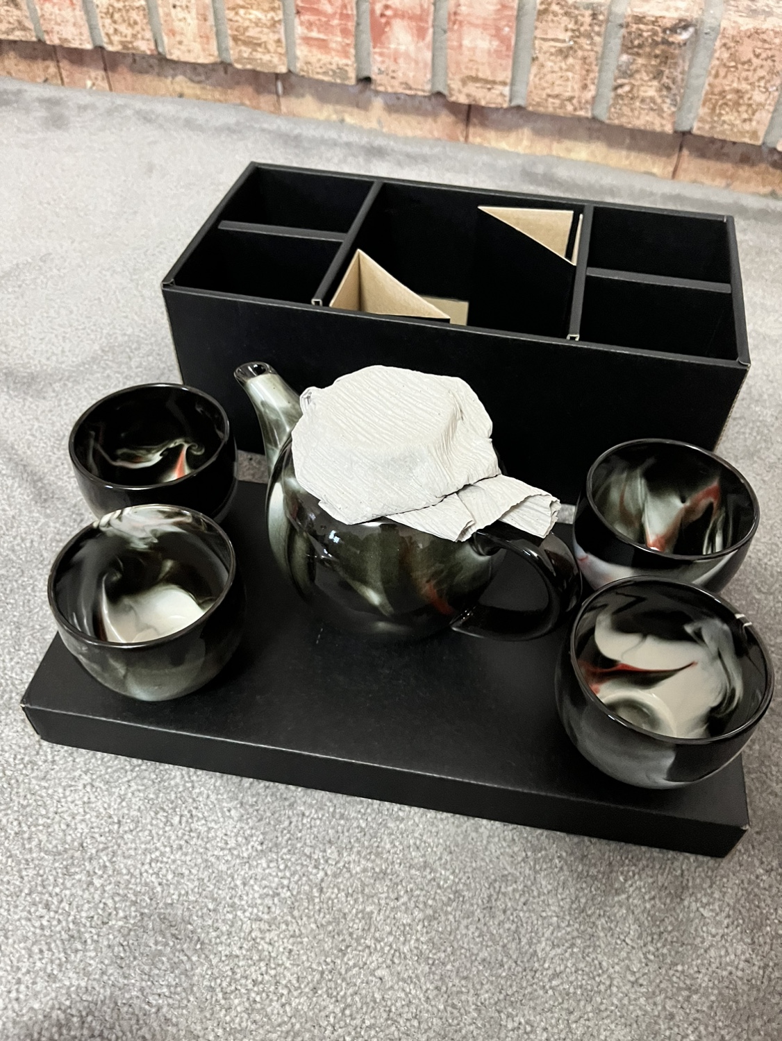 Teapot and 4 Cups Set from Teavana. Japan tea set.