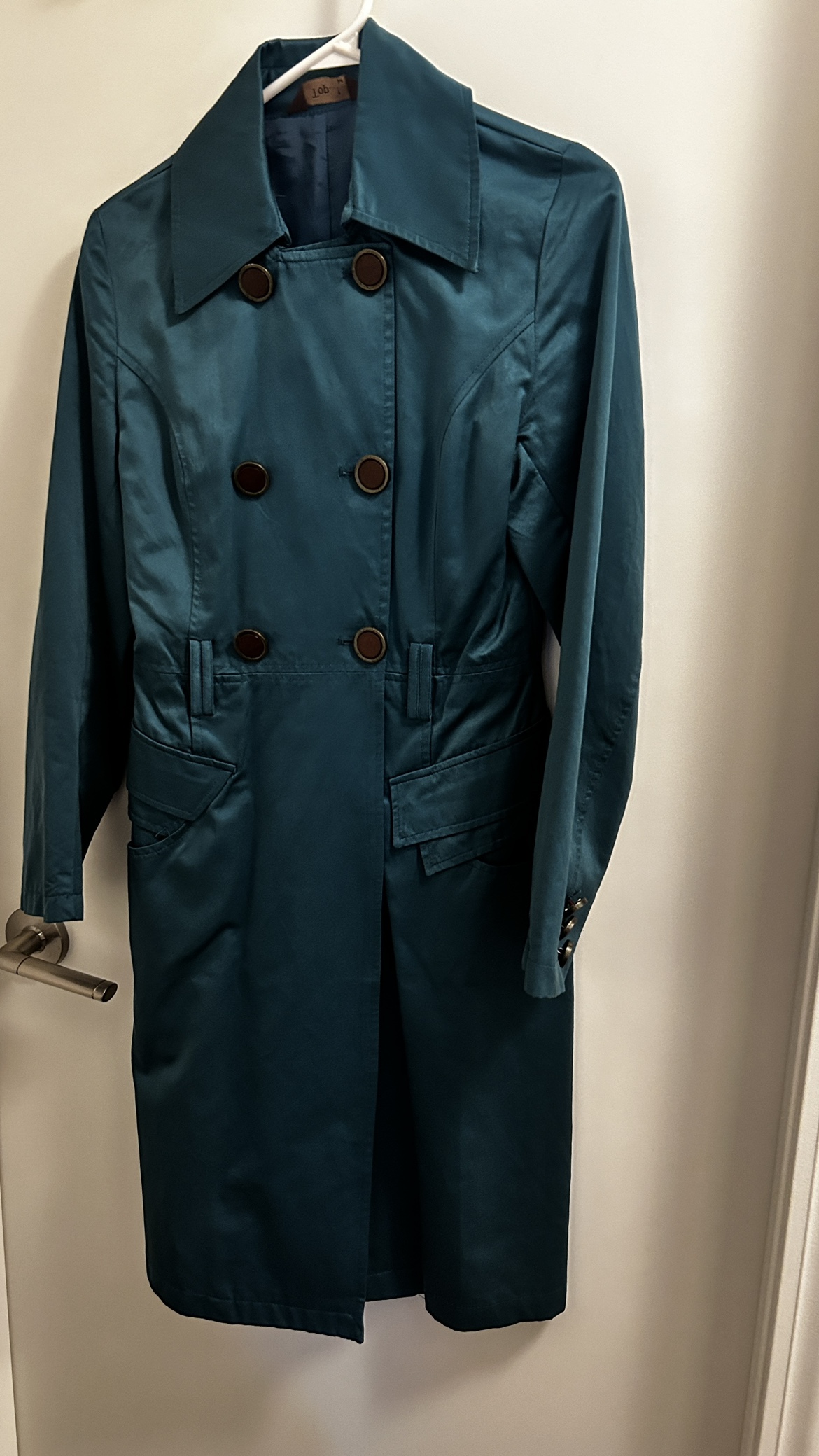 Teal Trench Coat