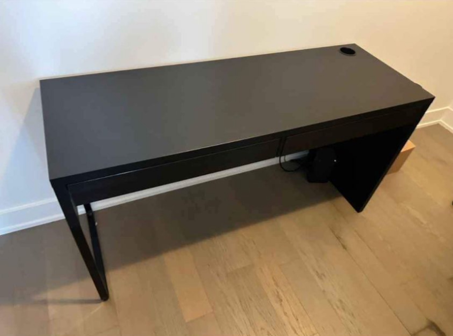 IKEA MICKE Desk - Black-Brown