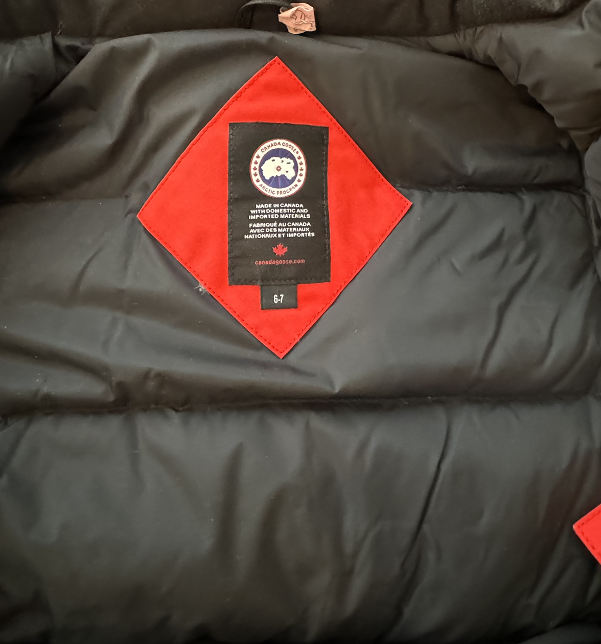 Canada Goose Kids Red Winter Jacket Size 6-7 - photo 4
