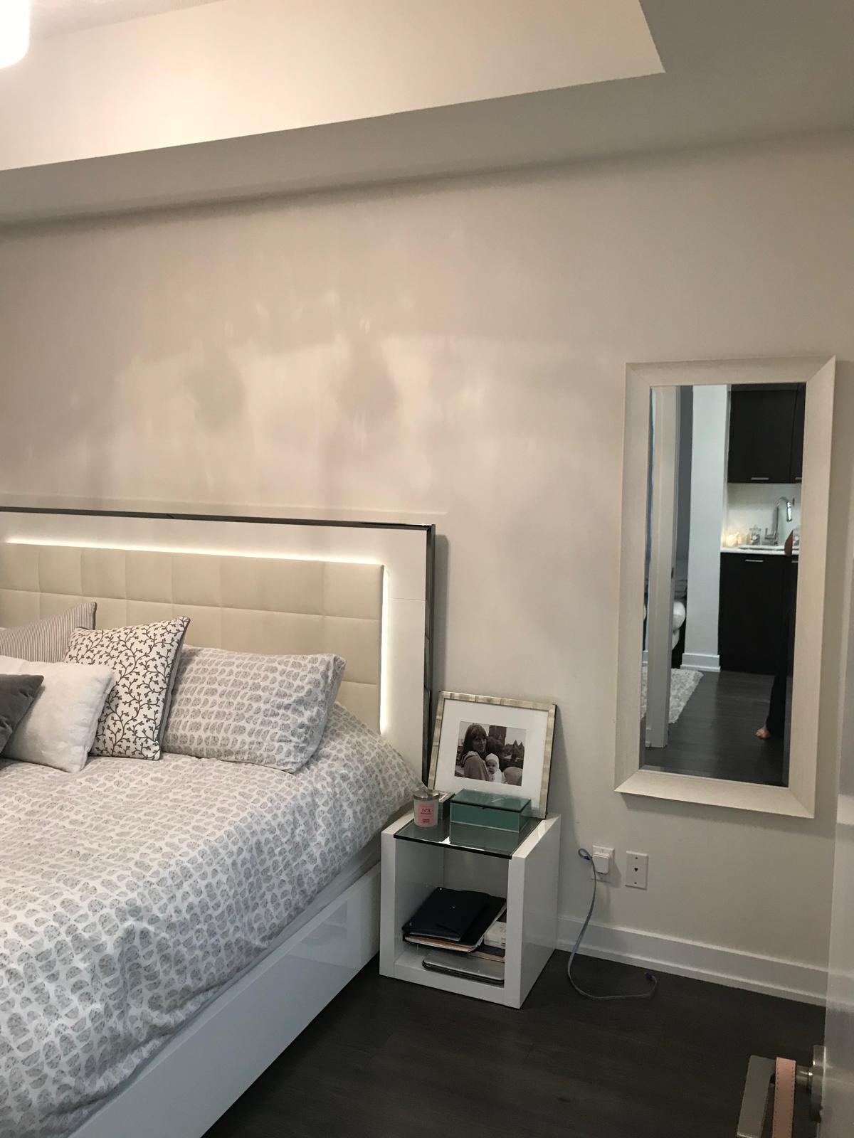 White Nightstand with Glass Top - photo 2