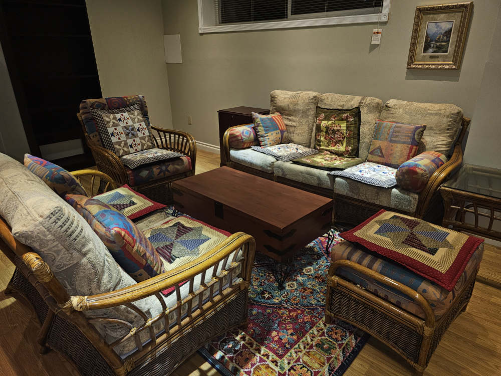 Wicker Sofa and Chairs Set