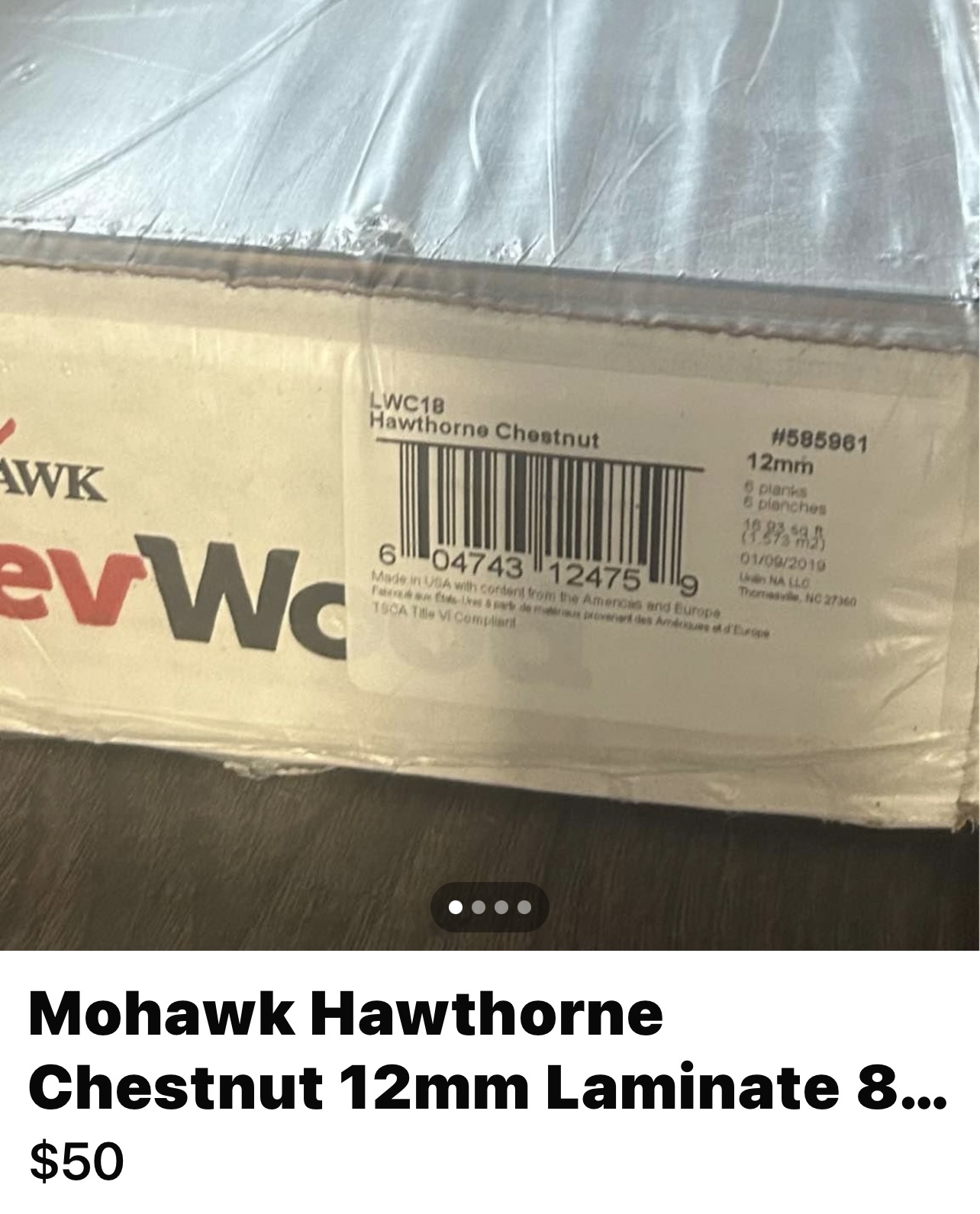 Mohawk Hawthorne Chestnut 12mm Laminate Flooring - 84 sq ft - photo 4