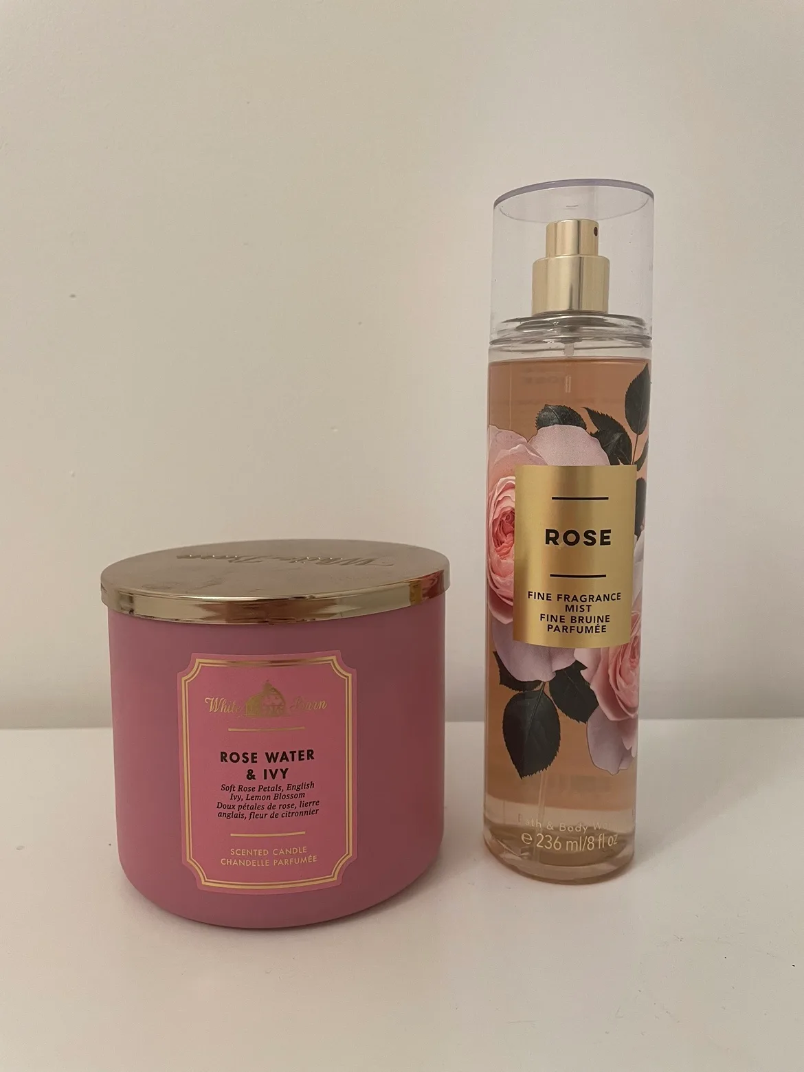 Rose Water & Ivy Candle + Rose Body Mist thumbnail