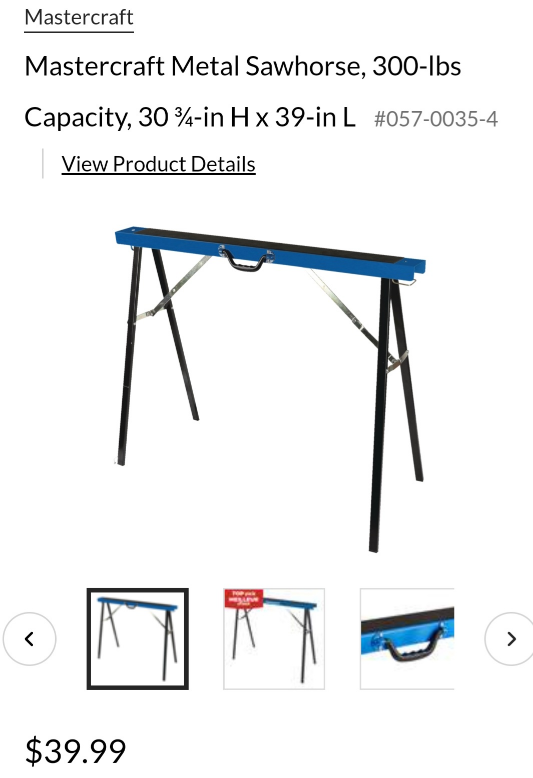 Mastercraft Folding Sawhorse - photo 4