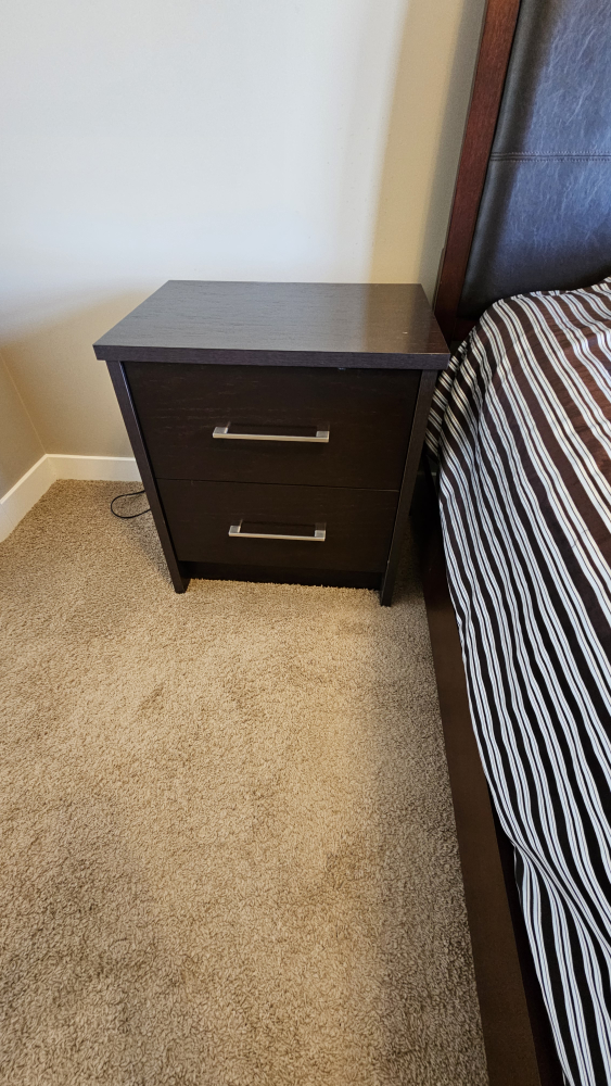 Double Bed Frame with Nightstand