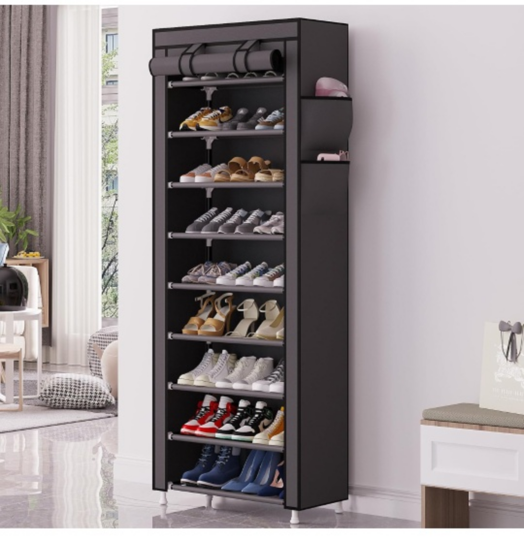 10 Tier Non-Woven Fabric Shoe Rack Organizer - photo 2