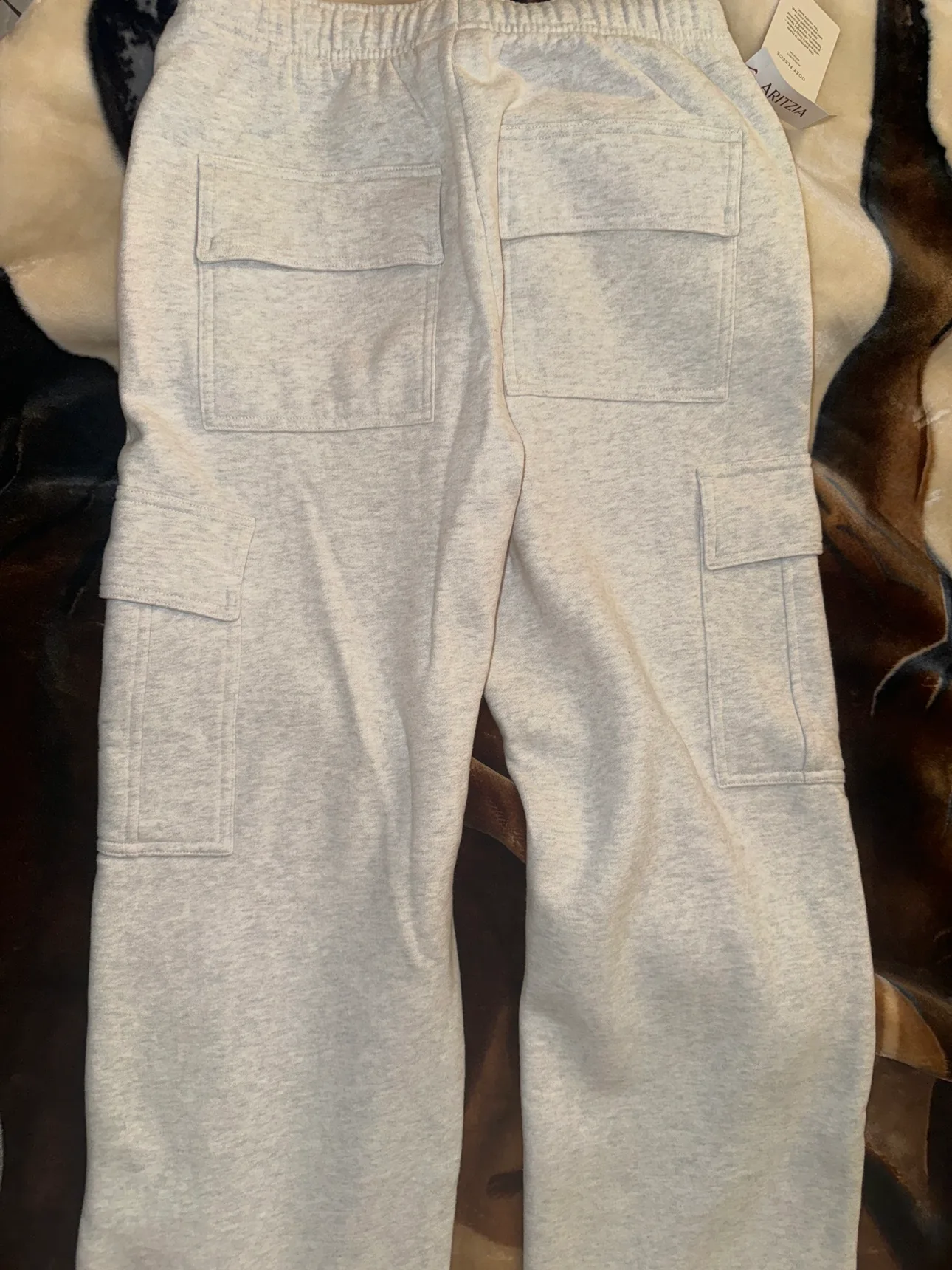 Aritzia Sweatfleece Cargo Pants - Grey image indicator(6)