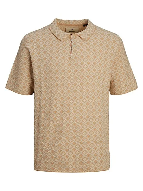 Jack & Jones Blumarco Patterned-Knit Polo Shirt image indicator(2)
