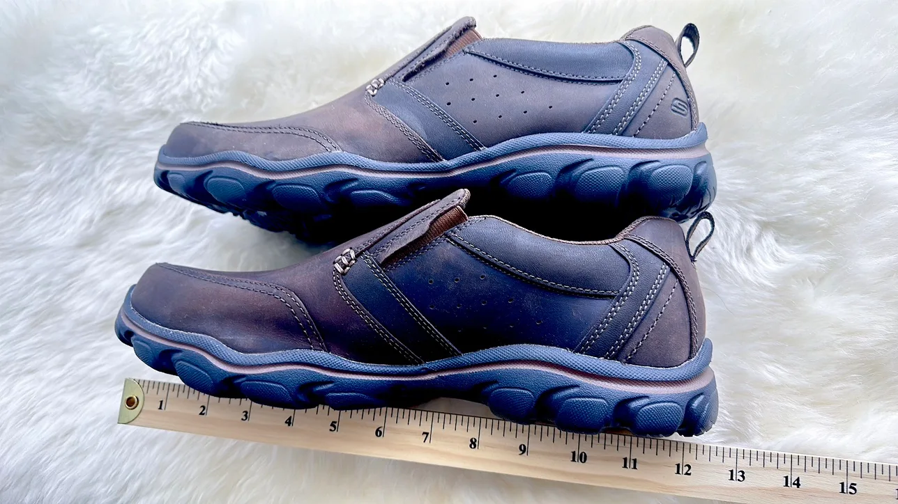 Skechers Relaxed Fit Memory Foam Brown Slip On Shoes image indicator(4)