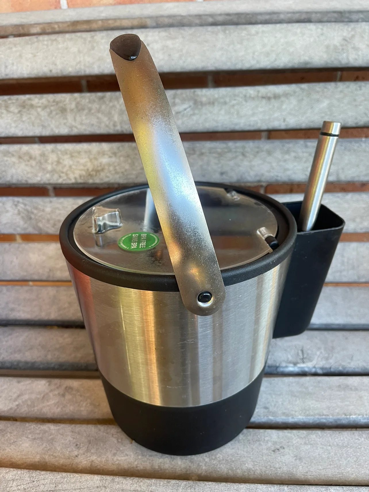 Stainless Steel Ice Bucket with Scoop image indicator(2)