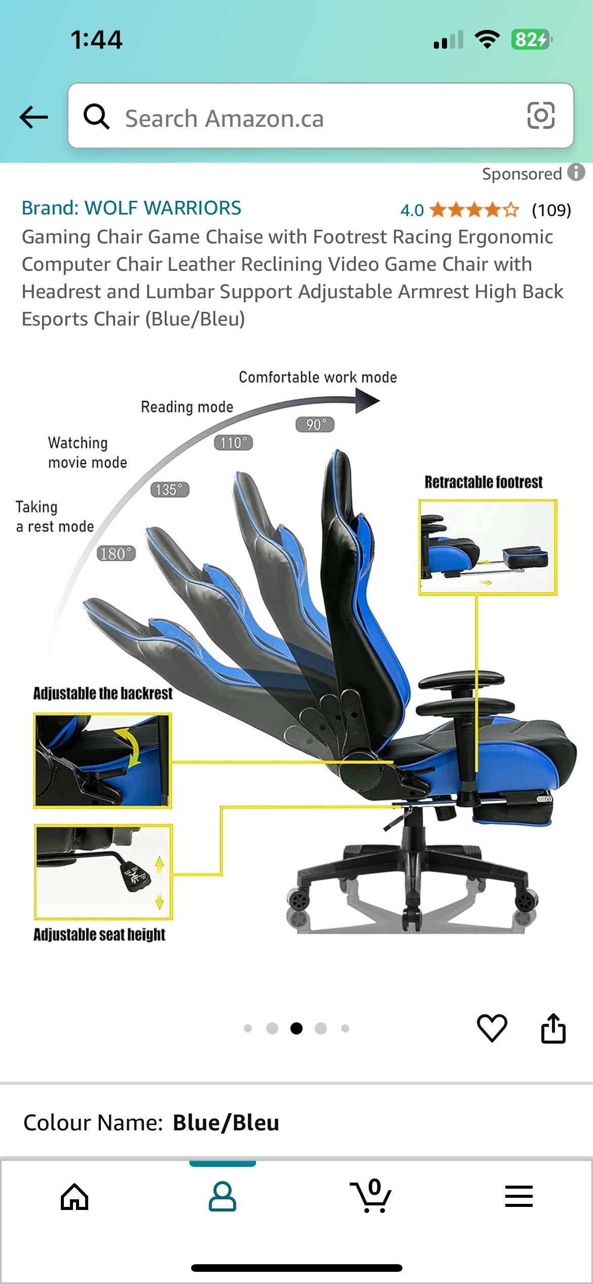 Moving out sale! Gaming Chair with Footrest - photo 5