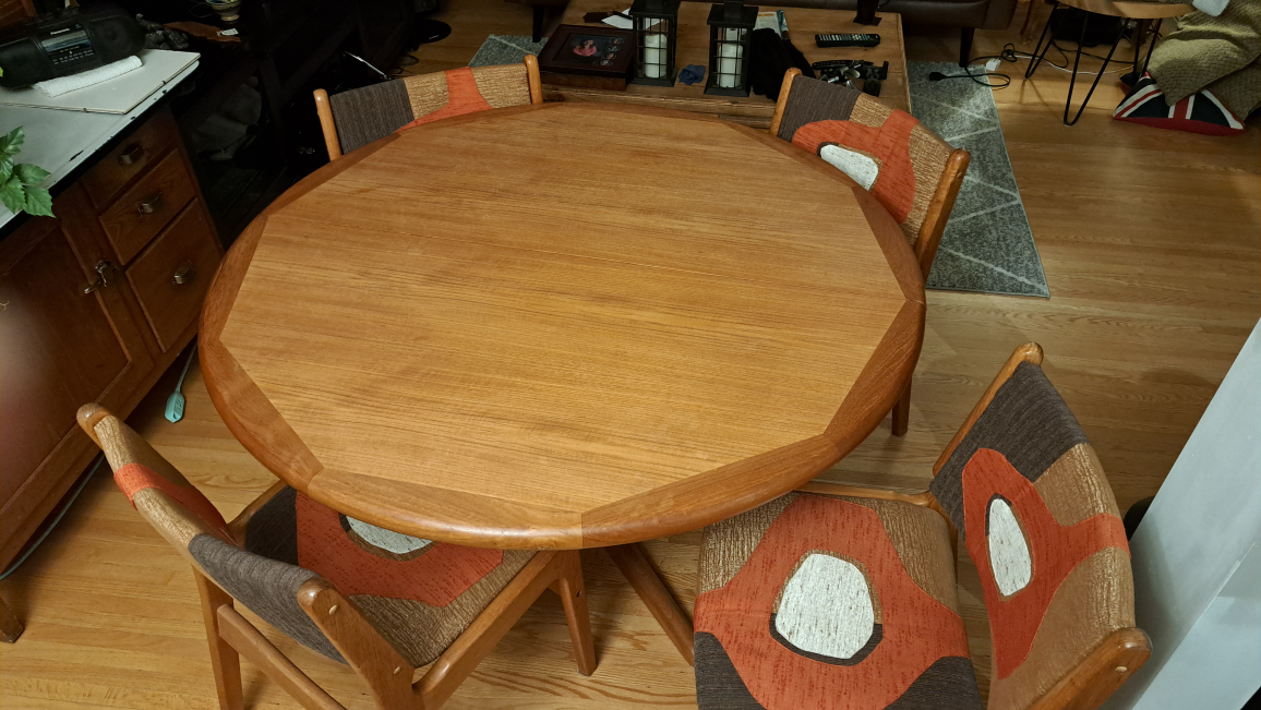Teak table and chairs - photo 2