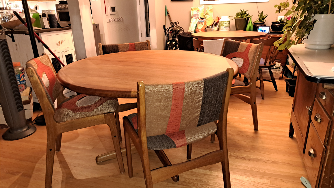 Teak table and chairs - photo 3