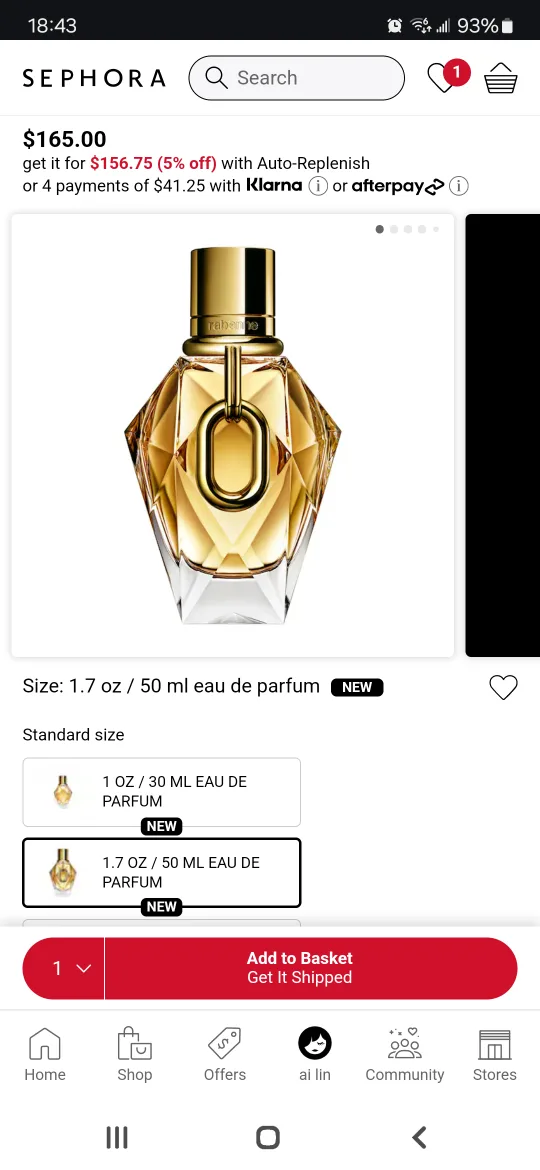 Rabanne Million Gold for Her eau image indicator(2)