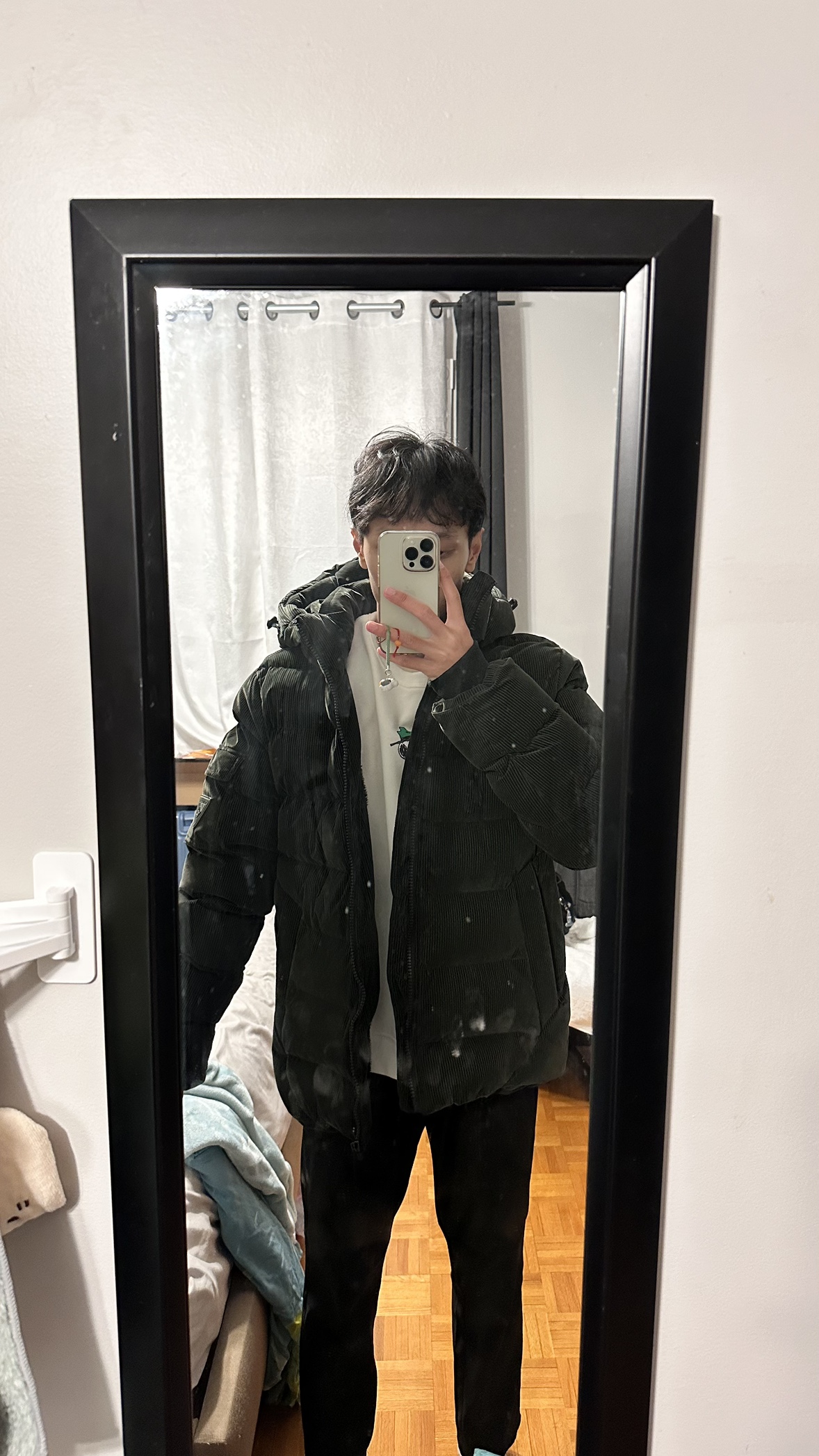 Green Winter Puffer Jacket, Point Zero, hold up to -30C - photo 3