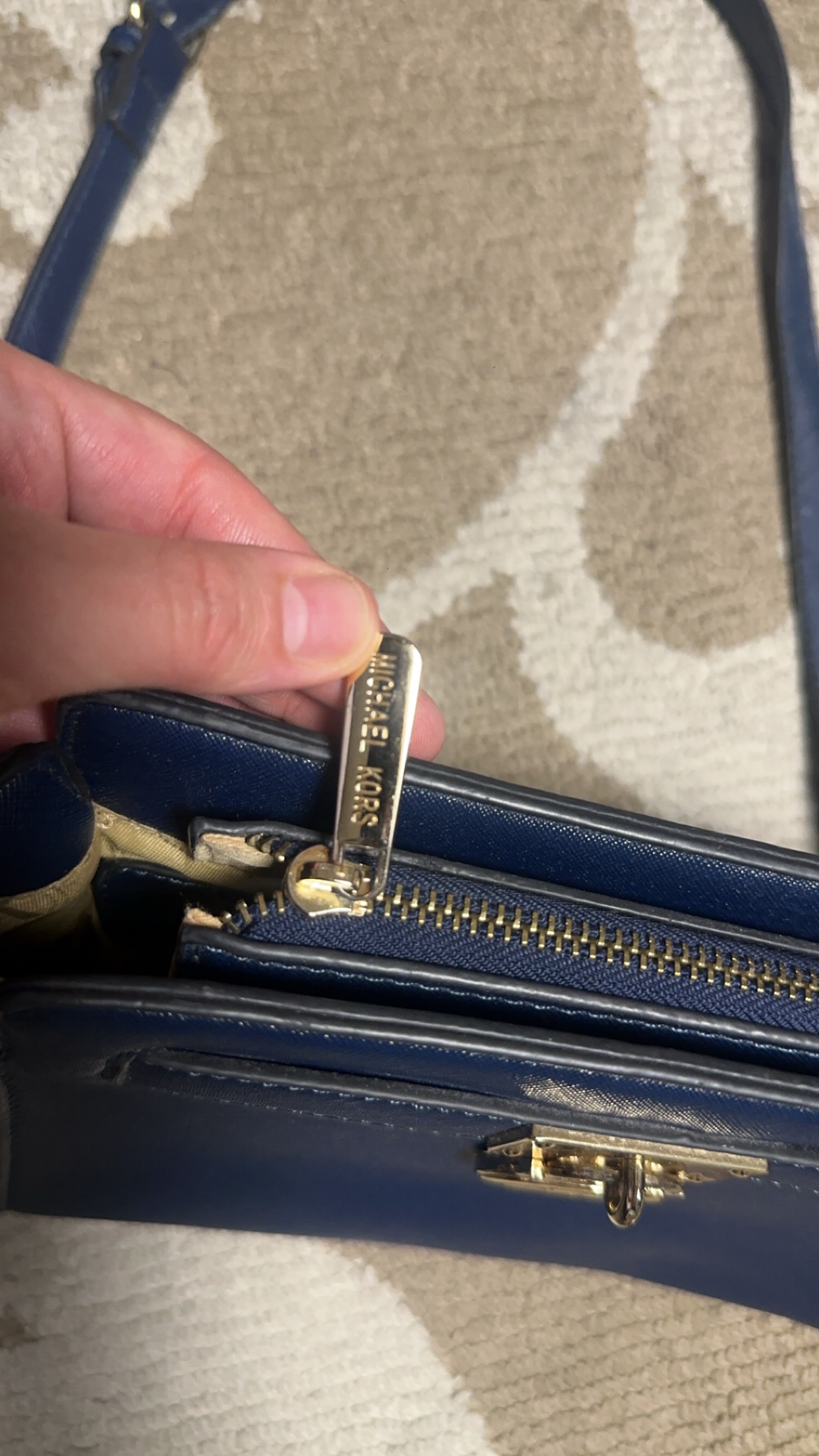 Michael Kors Navy Blue Crossbody Bag - photo 2