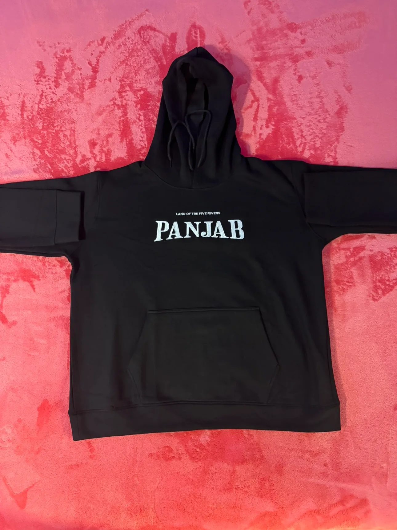 Black "Land of the Five Rivers"  Hoodie thumbnail