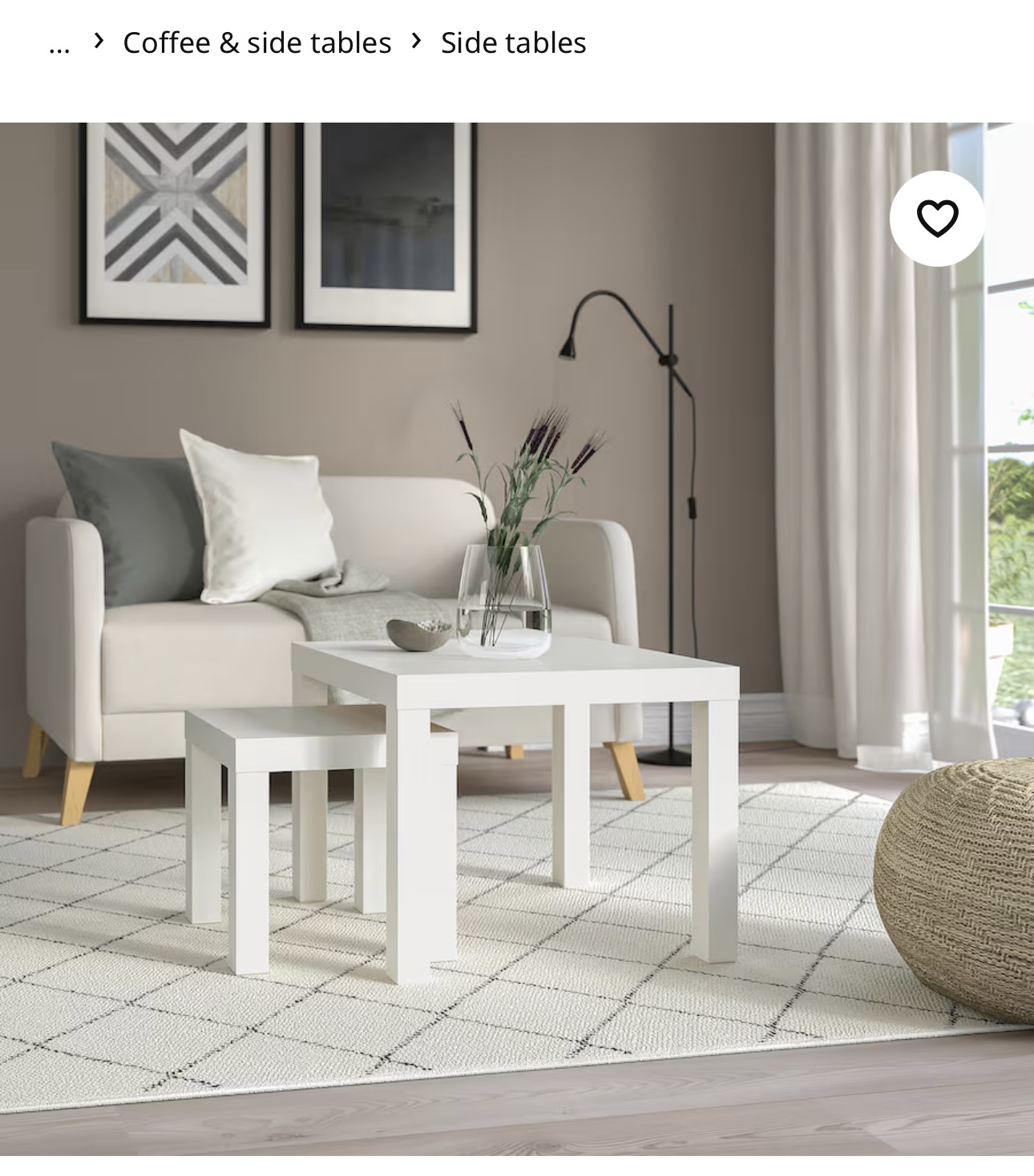 Ikea pair of coffe table and side table - photo 2