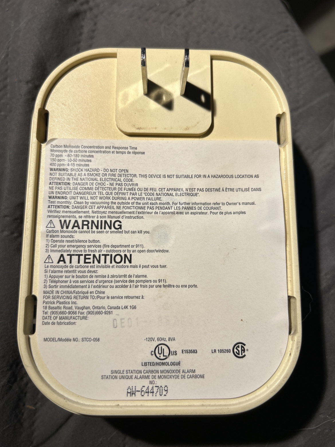 S-Tech Single station carbon monoxide alarm - photo 2