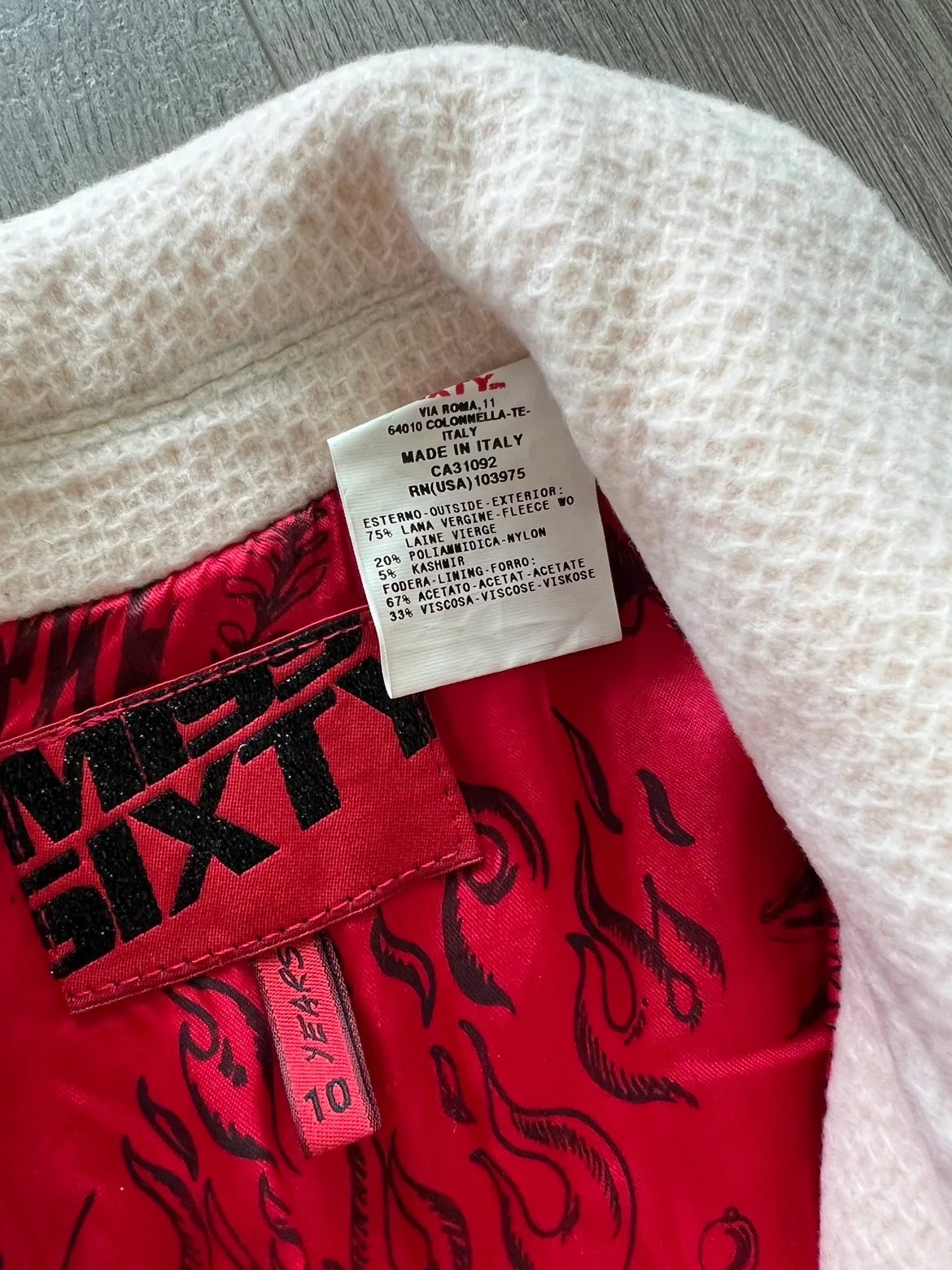 Miss Sixty White Trench Coat Kids 10 Years image indicator(5)