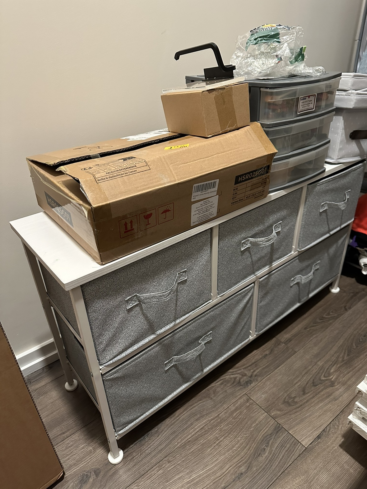 5 Drawer Fabric Storage Unit - photo 2