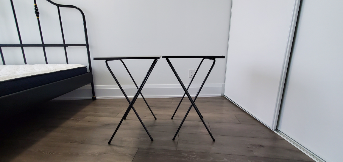 Set of Two Folding Tables (Wooden) - photo 5