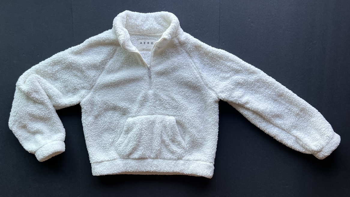 Aeropostale White Fleece Pullover - photo 4