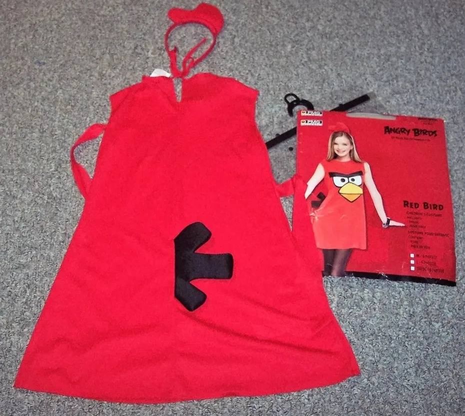 #Halloween Angry Birds Red Bird Costume - Size Medium 7-8 image indicator(5)