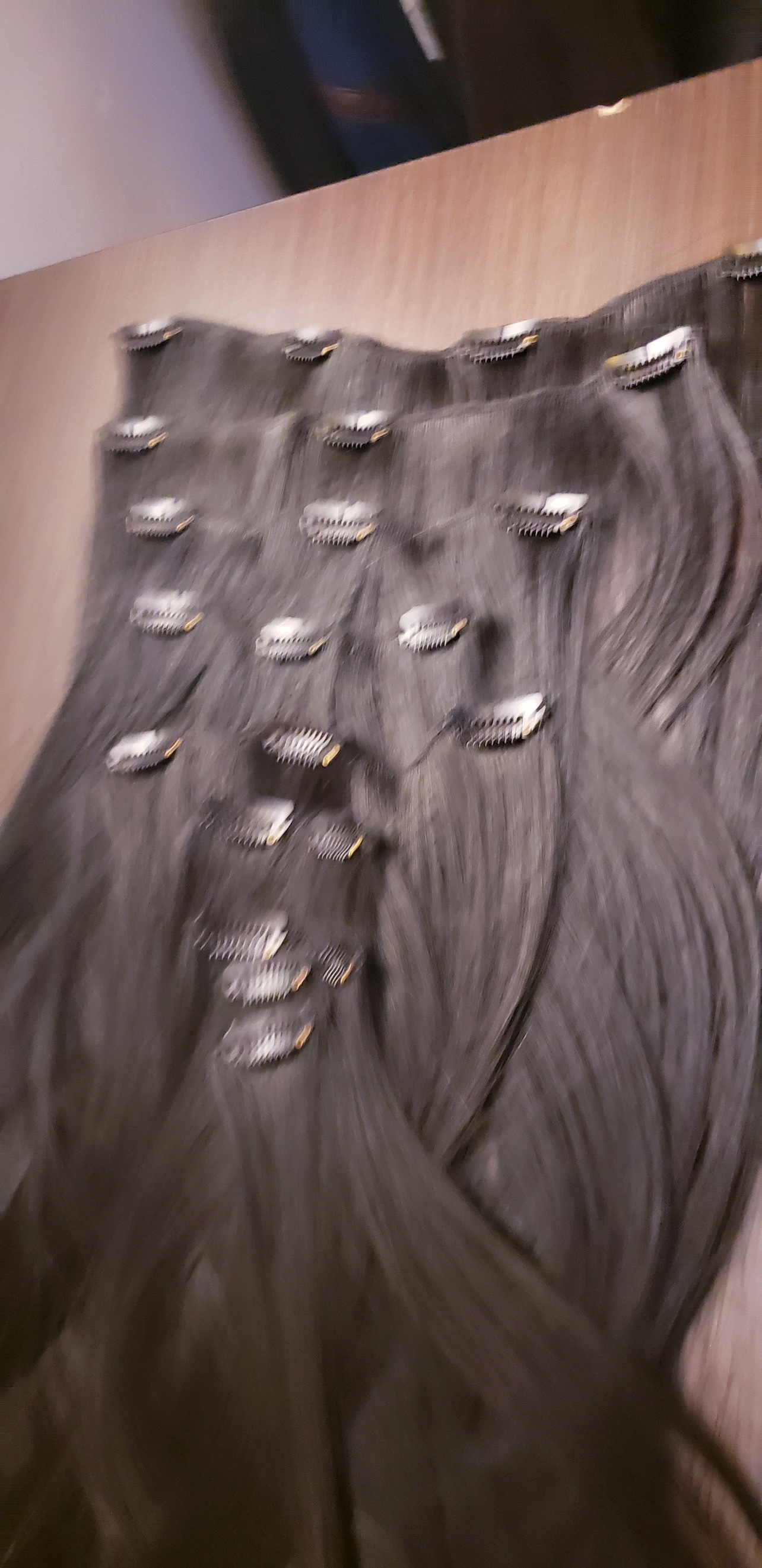 Clip in hair extensions