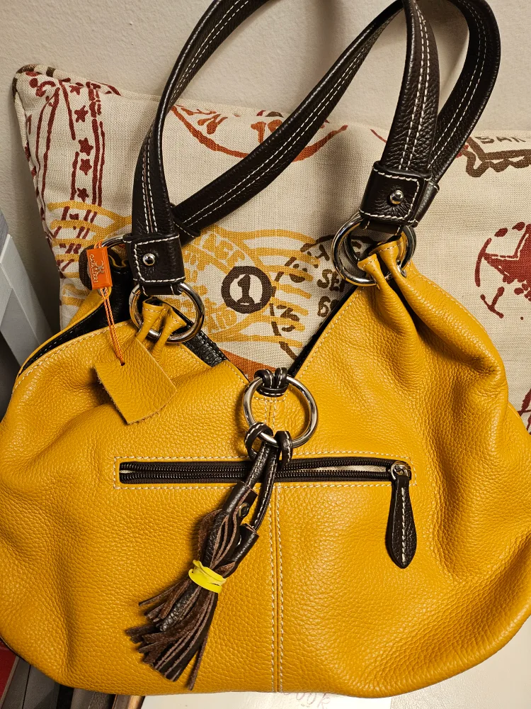 Yellow Leather Handbag thumbnail