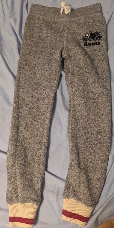 Roots Kids Grey Joggers Size 8