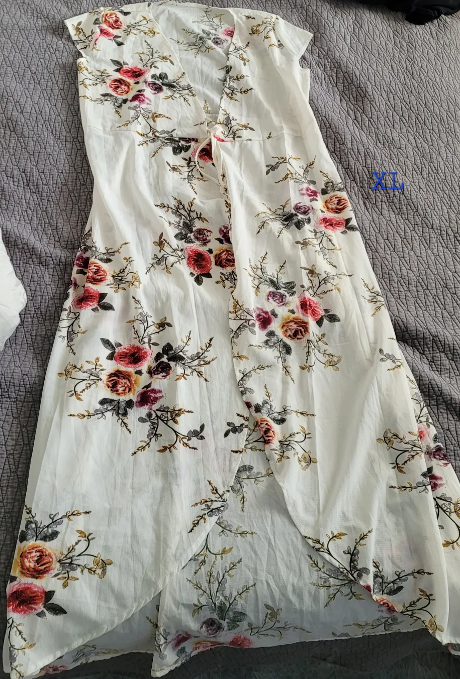 Floral Wrap Dress L/XL thumbnail