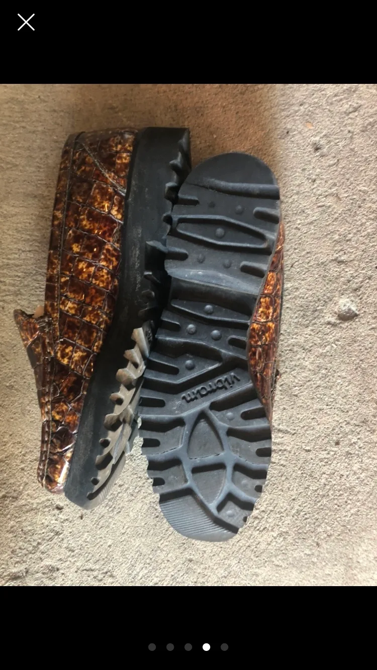 Women's Brown Leather Loafers , Size 8 image indicator(5)