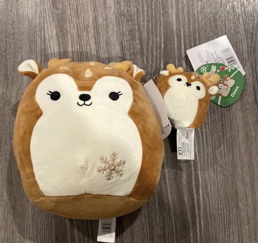 8” and clip dawn deer squishmallow