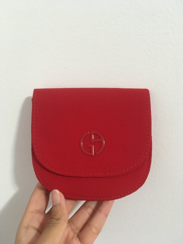 Giorgio Armani Small Red Cosmetic Makeup Porch
