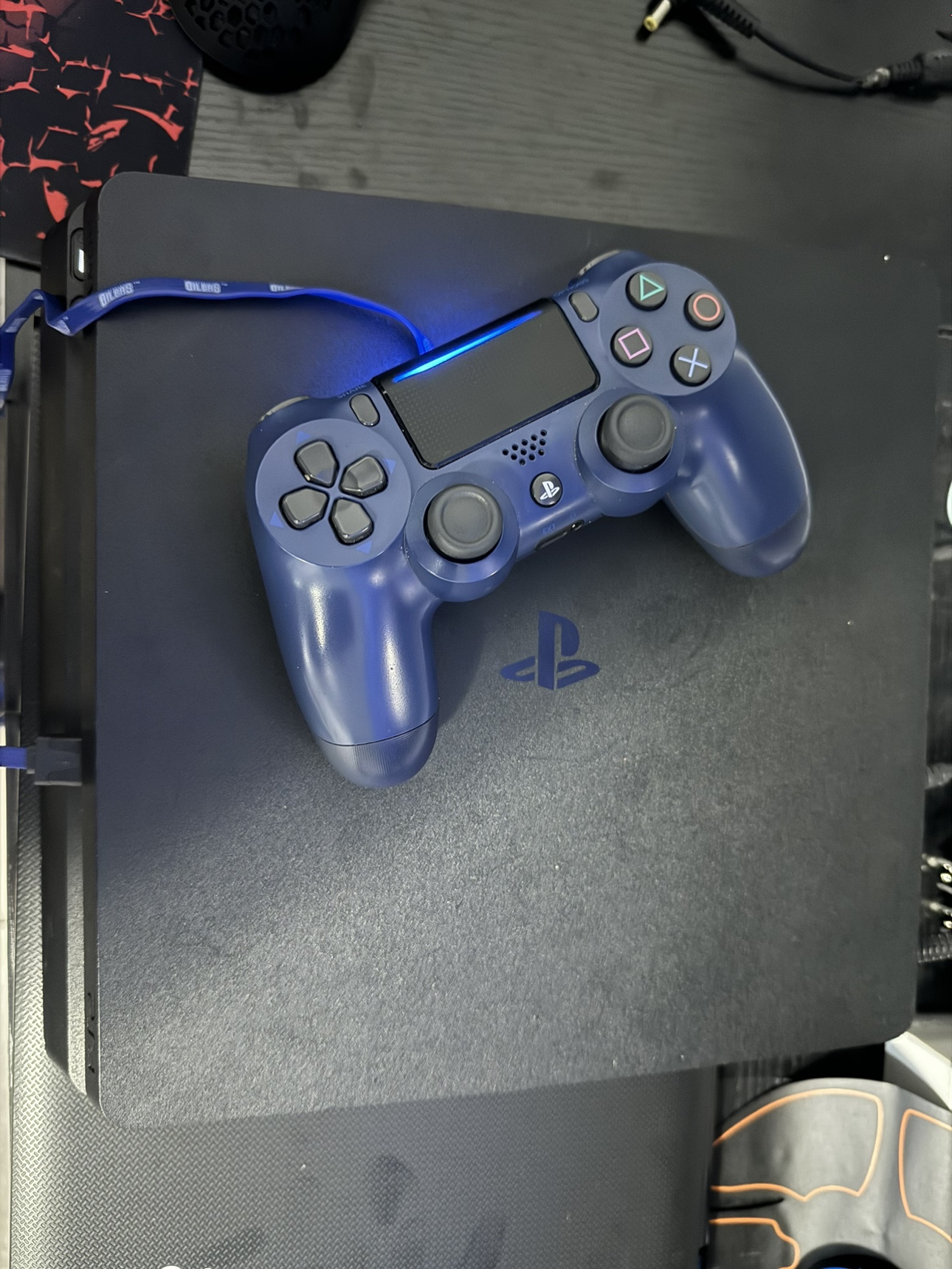 PS4 Slim with Controller and Game
