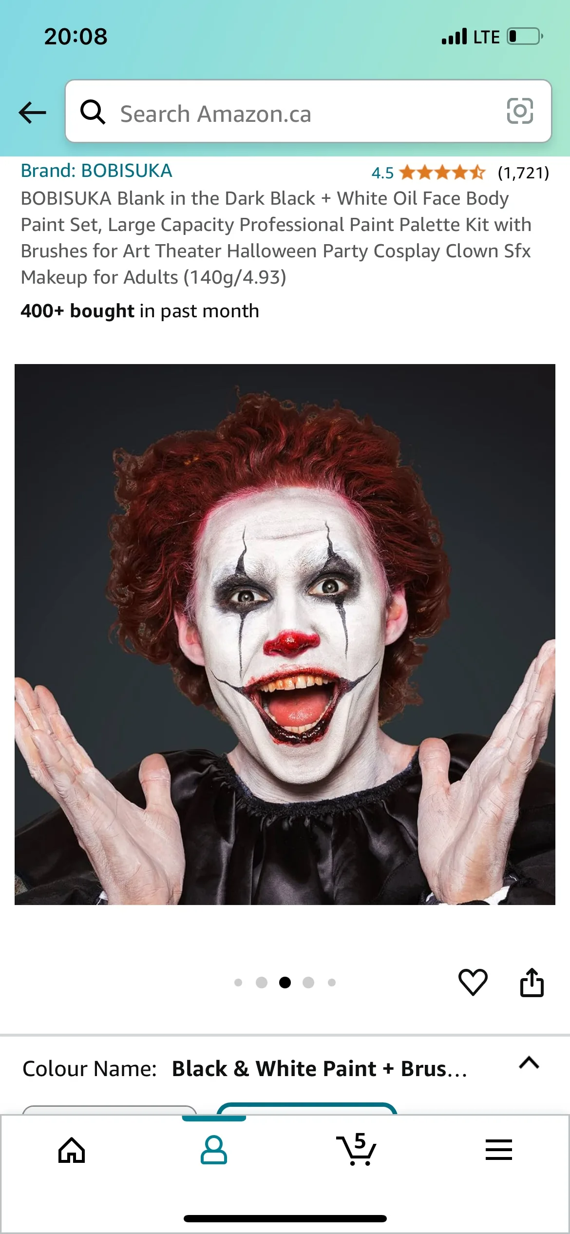 Black and White Face Paint image indicator(3)