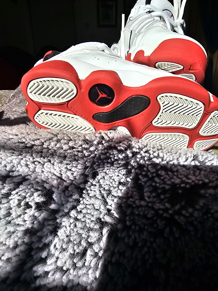 Air Jordan 6 Rings White Red - photo 2