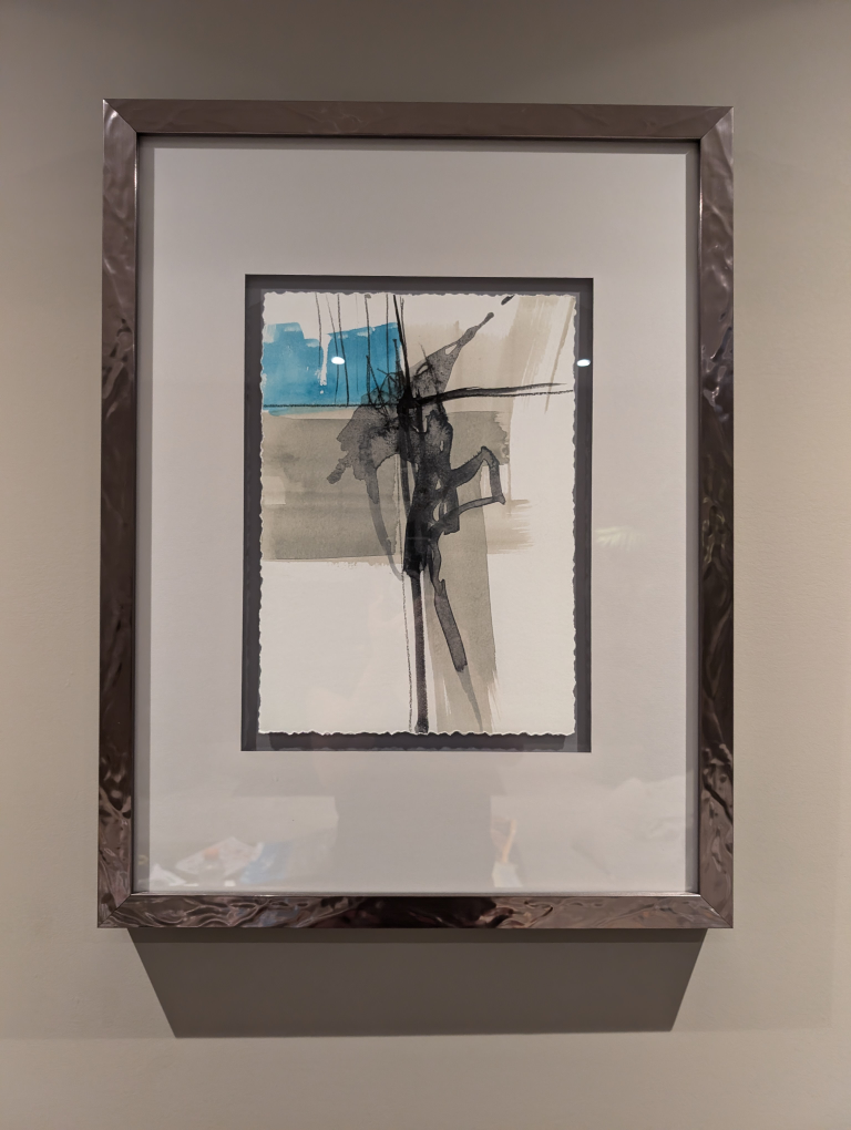 Framed Abstract Artwork x 3 - photo 3